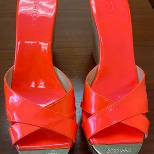 Jimmy Choo patent leather wedges